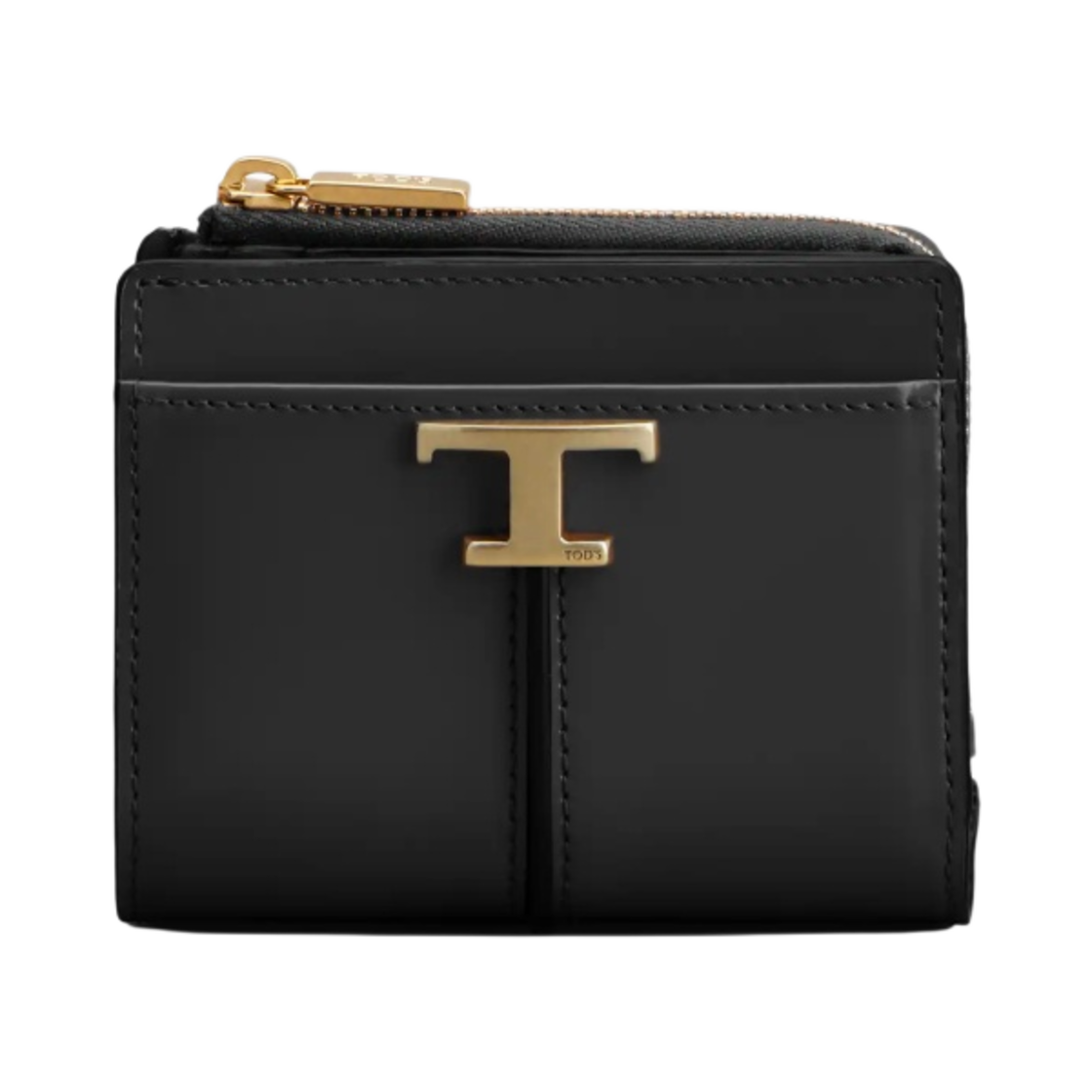 토즈 T 타임리스 레더 월렛 블랙(Tod's T Timeless Wallet in Leather Black) - 1