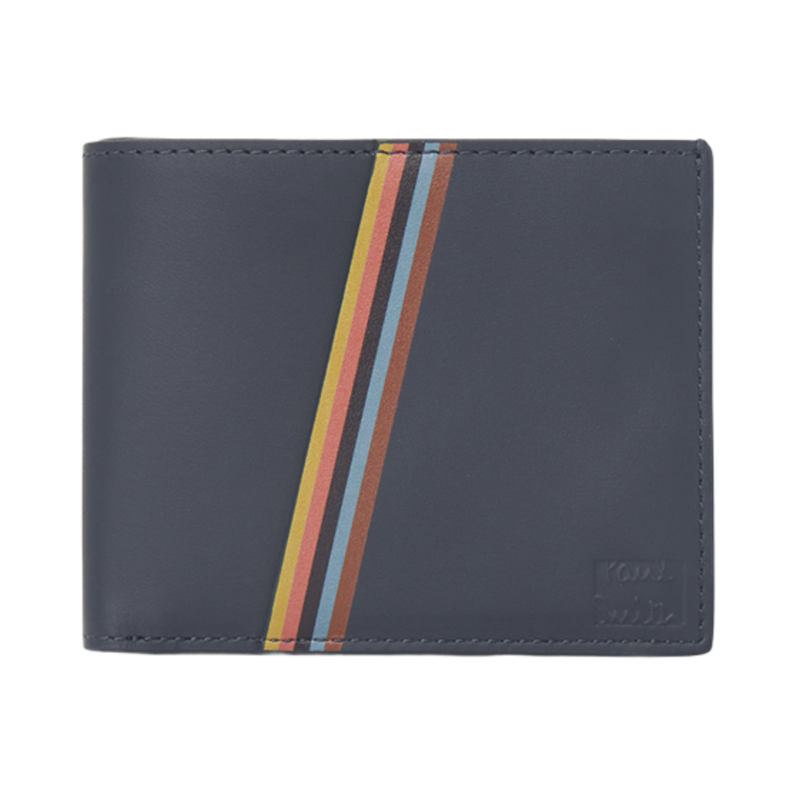 폴 스미스 레더 아티스트 스트라이프 컴팩트 월렛 다크 네이비(Paul Smith Leather Artist Stripe Compact Wallet Dark Navy)