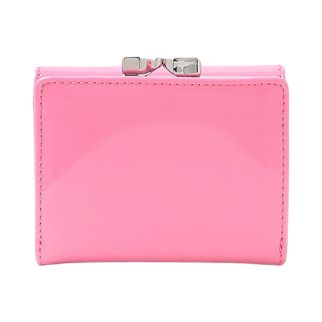 비비안 웨스트우드 샤이니 페이턴트 클래스프 트라이폴드 월렛 핑크(Vivienne Westwood Shiny Patent Clasp Tri-Fold Wallet Pink) - 2