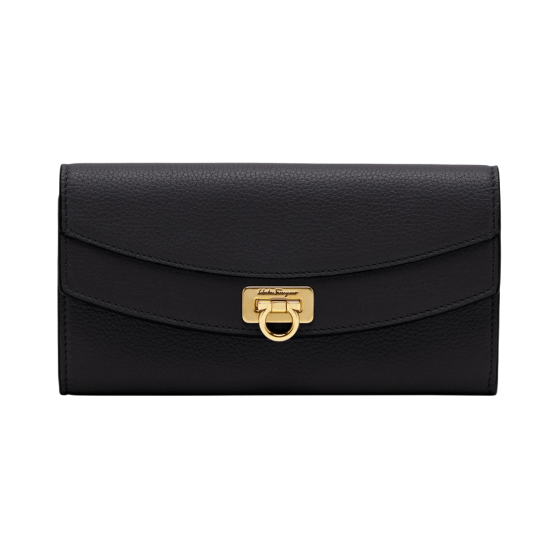 페라가모 간치니 장지갑 블랙(Ferragamo Gancini Continental Wallet Black) - 1