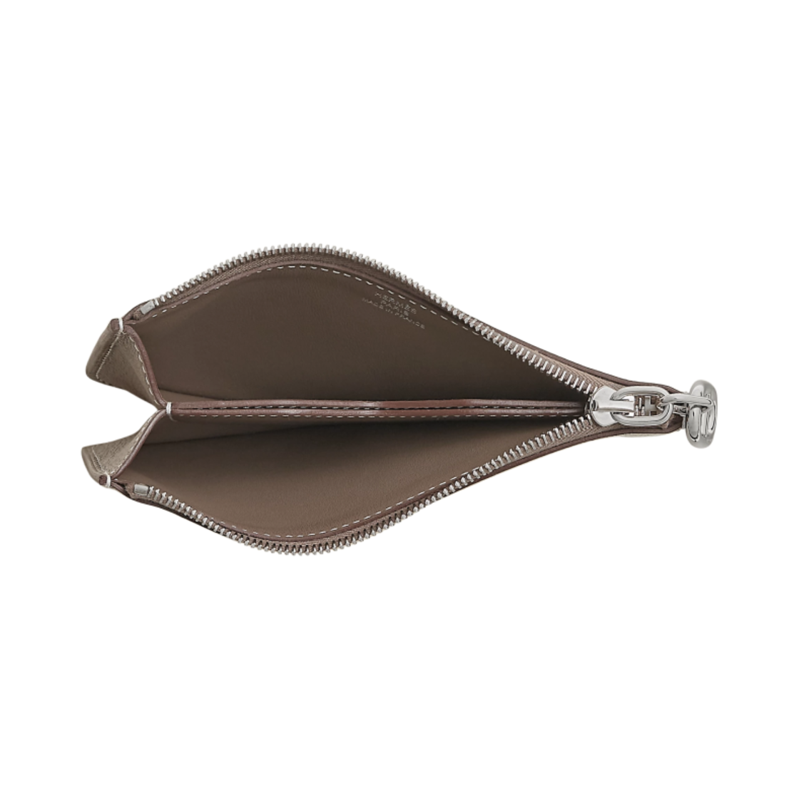 에르메스 지펭고 샹달 카드 홀더 에버컬러 & 팔라듐 하드웨어 에뚜쁘(Hermes Zipengo Chaine D'Ancre Card Holder Evercolor & Palladium Etoupe) - 2