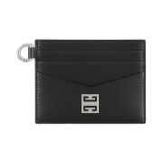 Givenchy 4G Card Holder in Box Leather Black