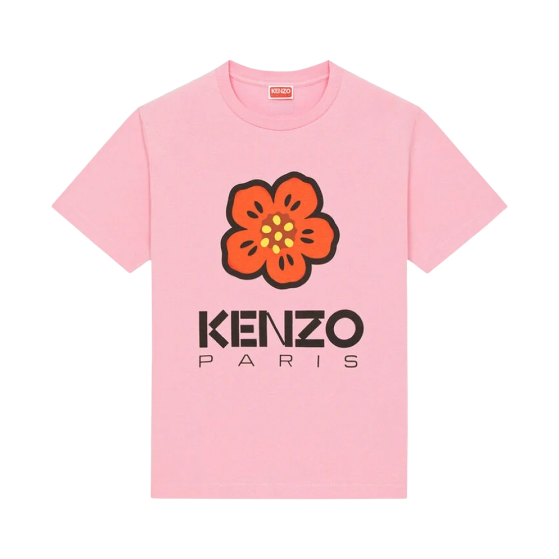 (W) 겐조 보케 플라워 루즈 티셔츠 로즈((W) Kenzo Boke Flower Loose T-Shirt Rose)