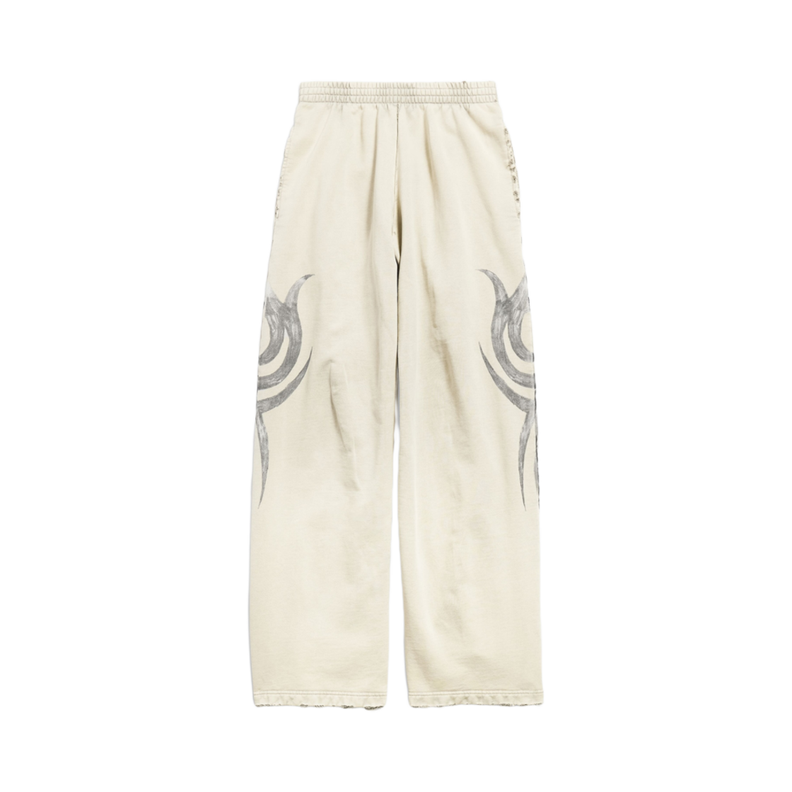 발렌시아가 Y2K 배기 스웨트팬츠 라이트 베이지(Balenciaga Y2K Baggy Sweatpants Light Beige) - 1