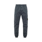 Stone Island 313L1 Stretch Broken Twill Cotton Garment Dyed Old Effect Cargo Pants Lead - 23FW