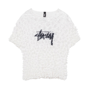 (W) Stussy Popcorn Mini Shirt White