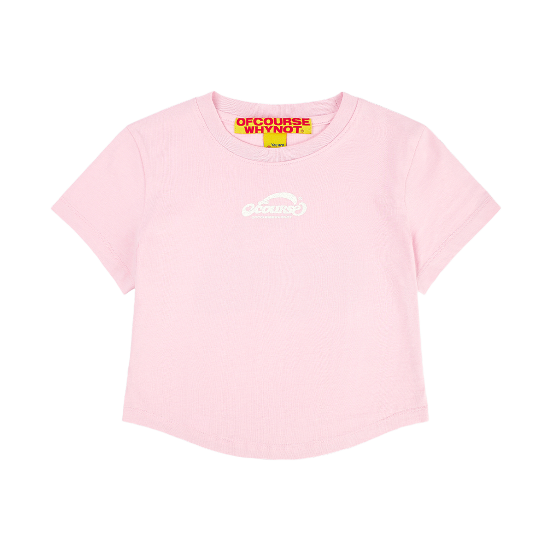 OW42TRF11_LP ofcoursewhynot Your Standard Cropped Top Light Pink