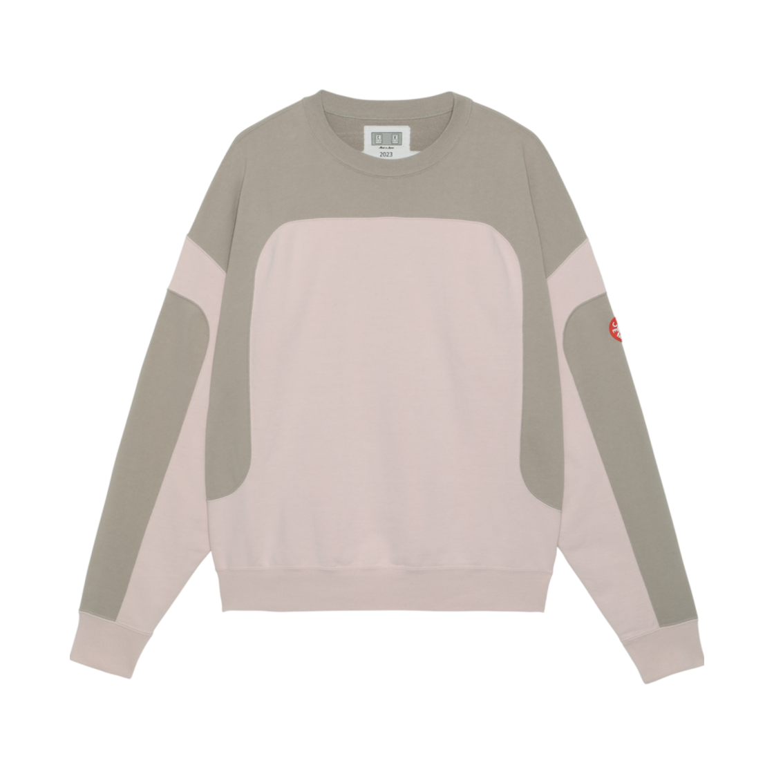 카브엠트 커브드 스위치 크루 넥 그레이 핑크 - 23SS(Cav Empt Curved Switch Crew Neck Grey Pink - 23SS) - 1