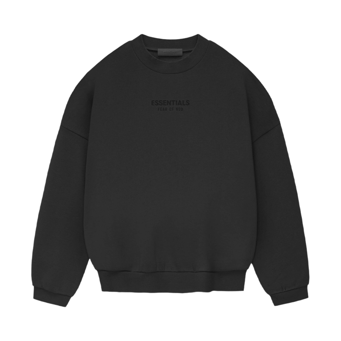- Essentials Crewneck Jet Black - 23FW