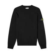 Stone Island 505A3 Lambswool Crewneck Knit Black - 21FW