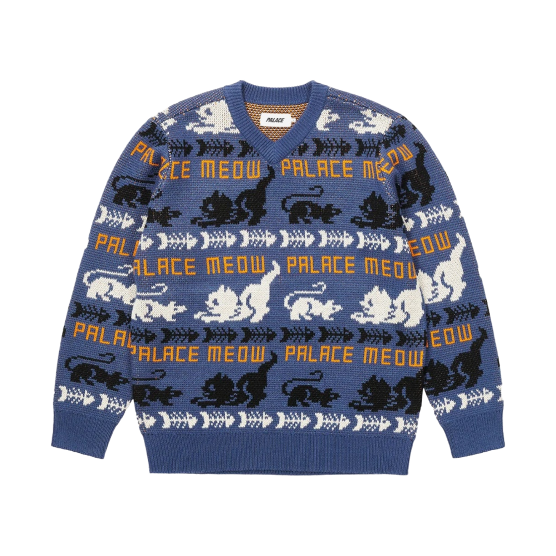 팔라스 미야오 니트 블루 - 22FW(Palace Meow Meow Knit Blue - 22FW) - 1