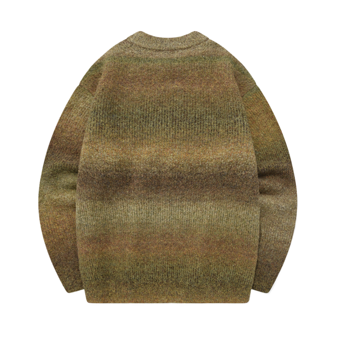 커버낫 그라데이션 크루넥 니트 카키(Covernat Gradation Crewneck Knit Khaki) - 2