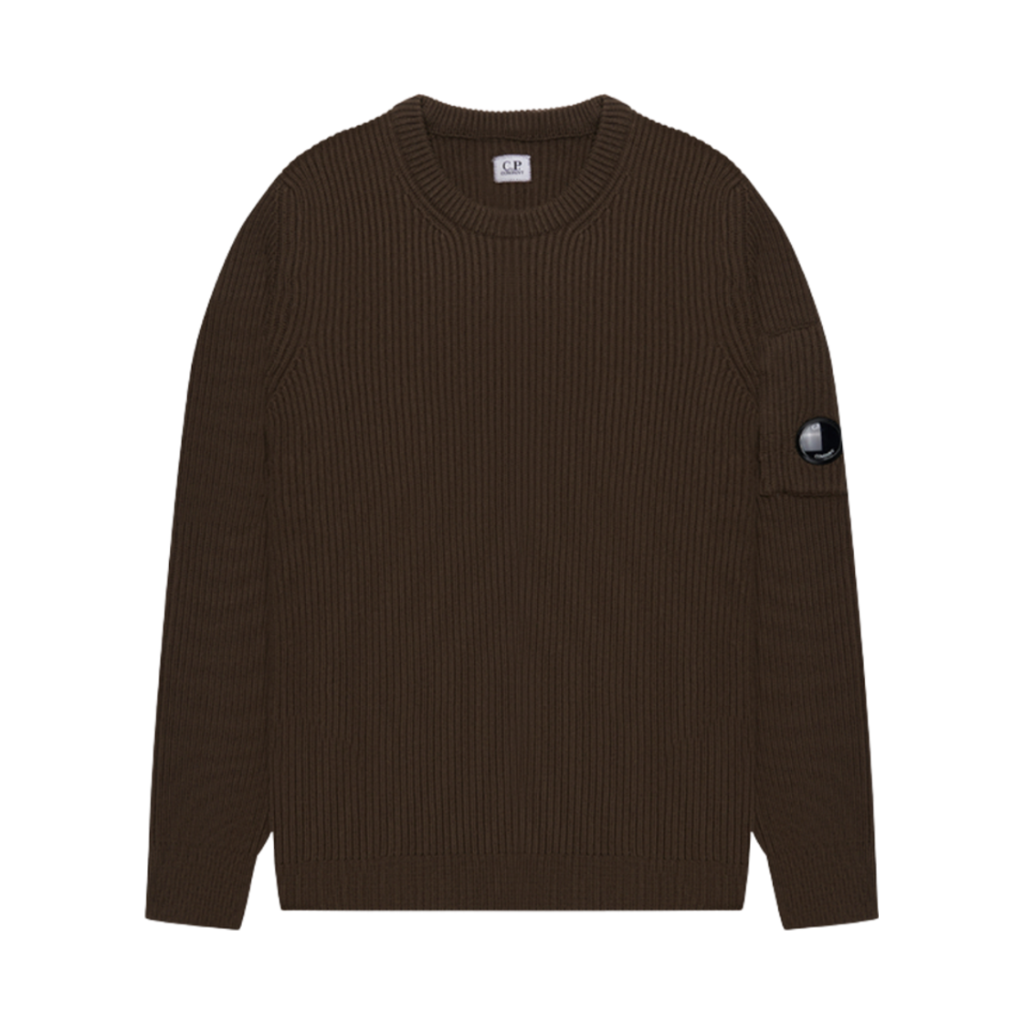 C.P. 컴퍼니 풀 립 크루넥 점퍼 아이비 그린 - 23FW(C.P. Company Full Rib Crewneck Jumper Ivy Green - 23FW) - 1
