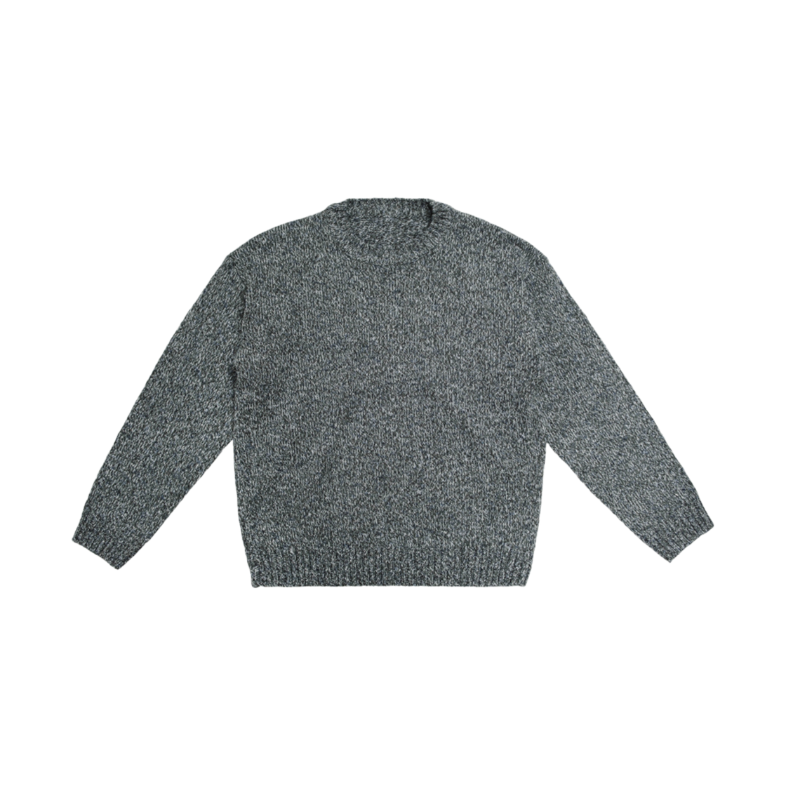 100148 Flatwave Brison Mild Round Knit Sweater Charcoal