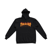 Thrasher Flame Hood Black