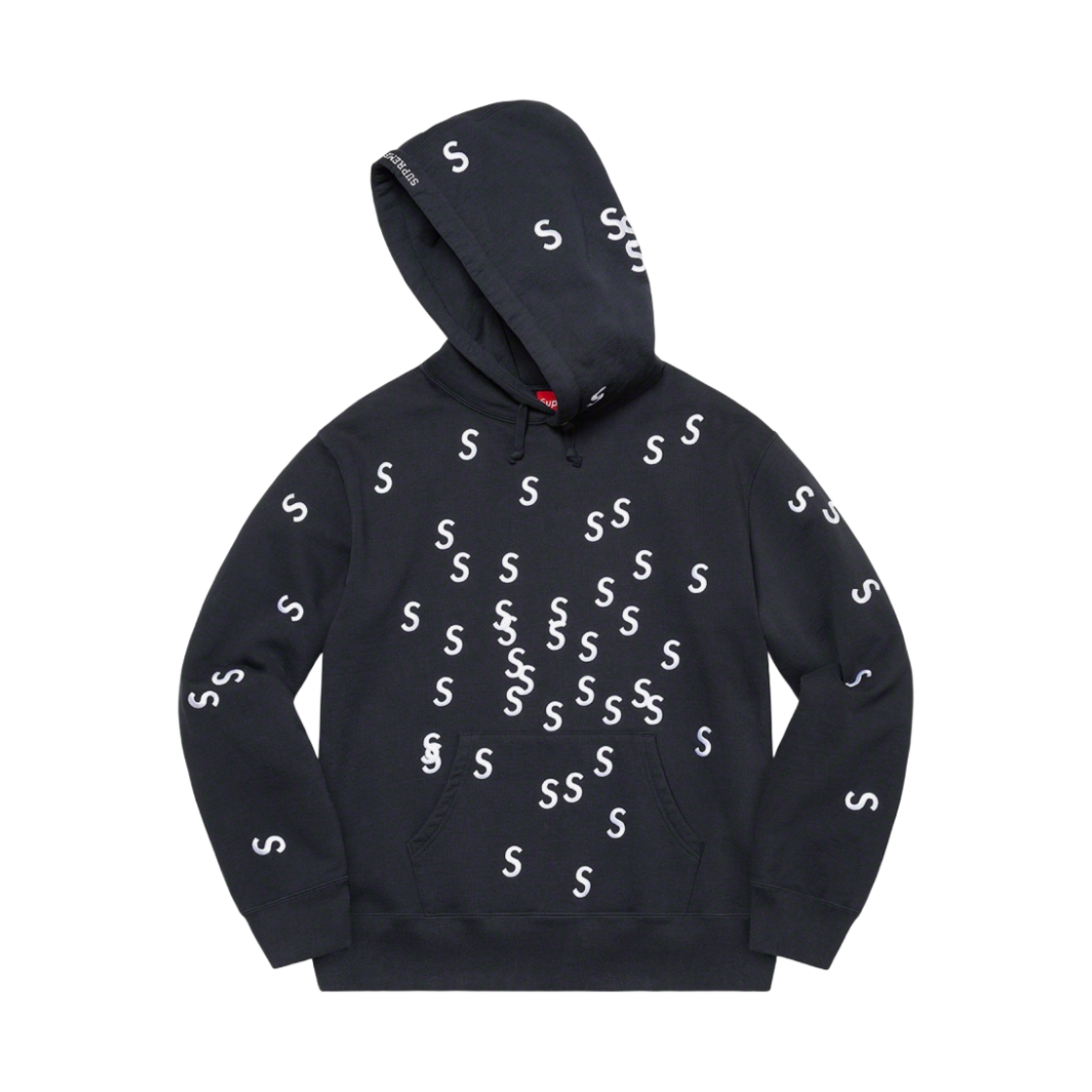 - Supreme Embroidered S Hooded Sweatshirt Navy - 21SS