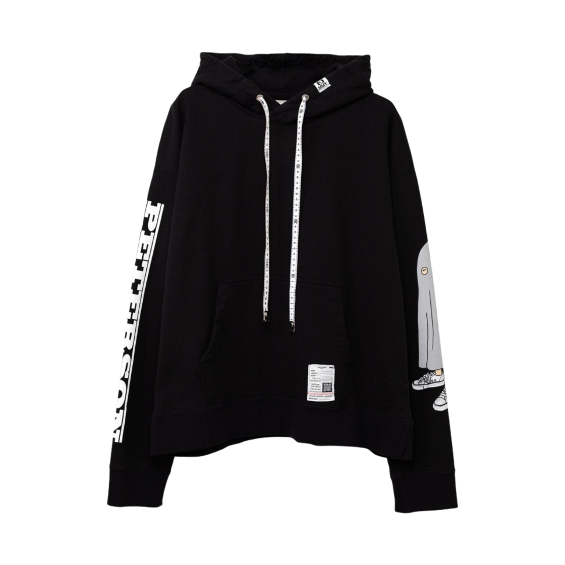 메종 미하라 야스히로 피터슨 프린티드 후드 블랙(Maison Mihara Yasuhiro Peterson Printed Hoodie Black) - 1