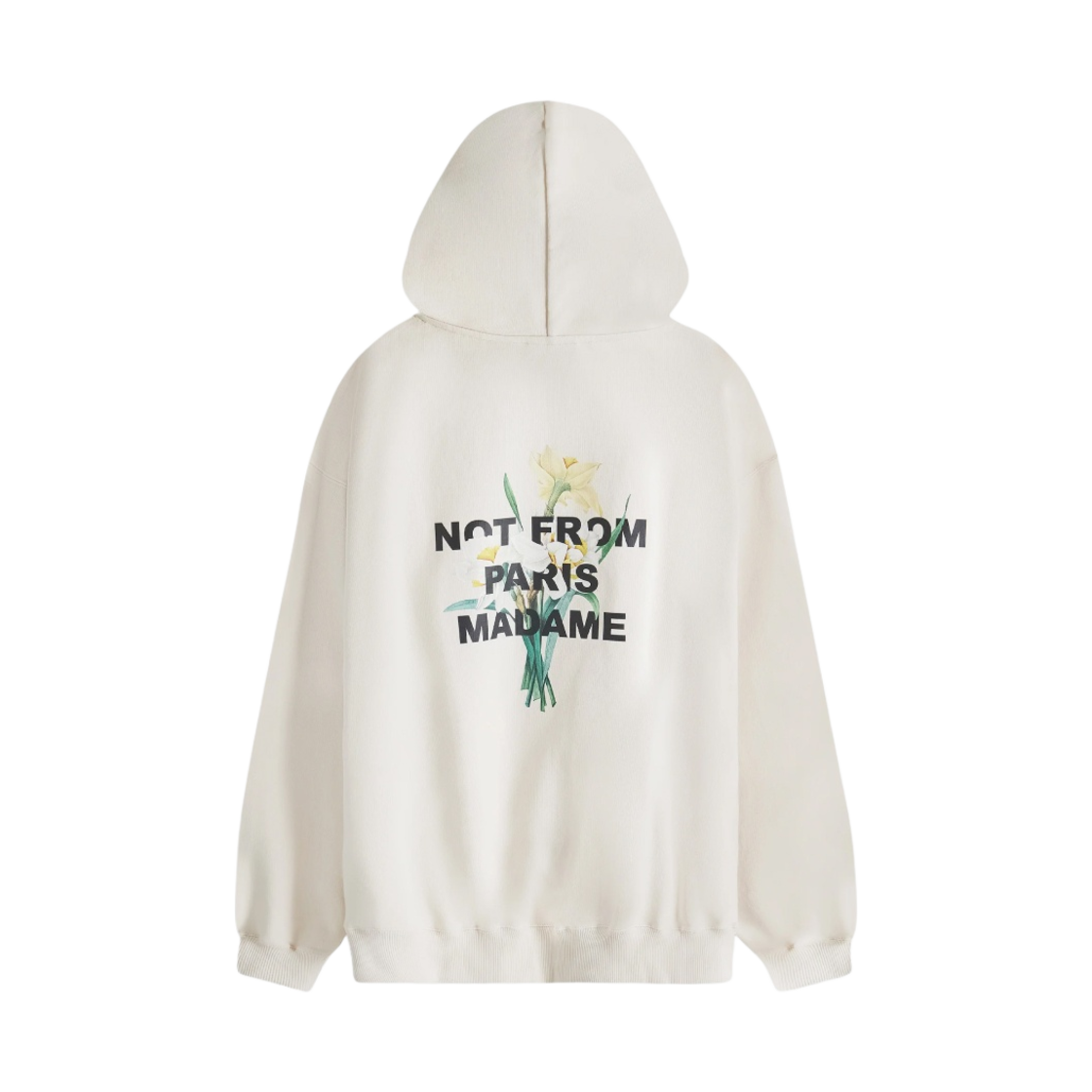 드롤 드 무슈 슬로건 플레르 르 후드 크림(Drole de Monsieur Slogan Fleur Le Hoodie Cream)