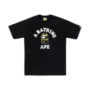 BAPE 1st Camo College T-Shirt Black Yellow