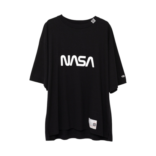 A12TS662-BLACK Maison Mihara Yasuhiro NASA Printed T-Shirt Black