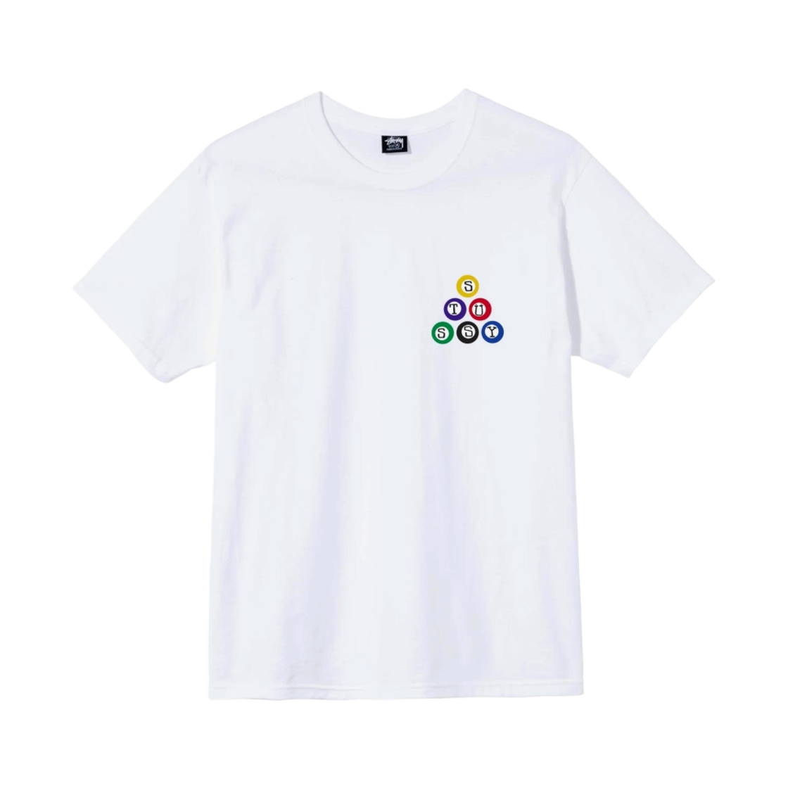 스투시 빌리아드 티셔츠 화이트(Stussy Billiards T-Shirt White) - 2