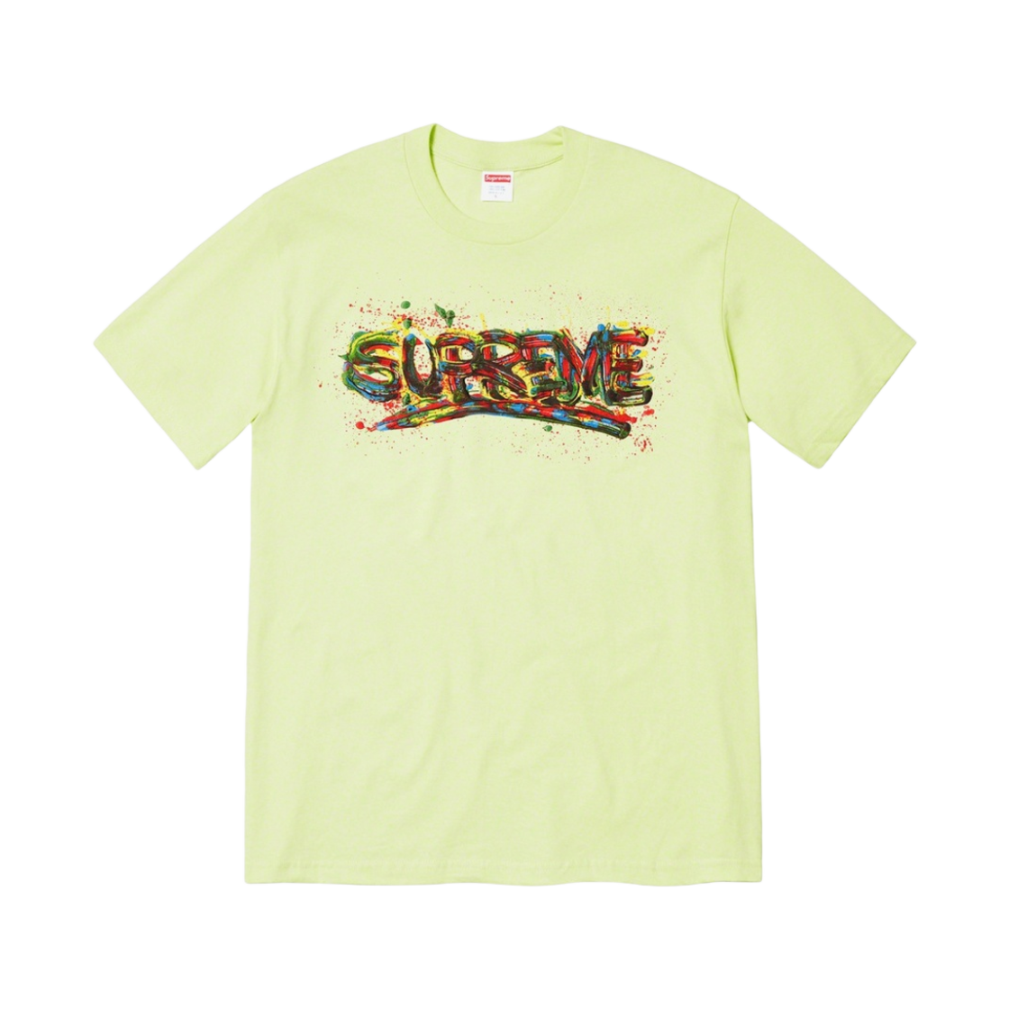 슈프림 페인트 로고 티셔츠 페일 민트 - 20SS(Supreme Paint Logo T-Shirt Pale Mint - 20SS) - 1