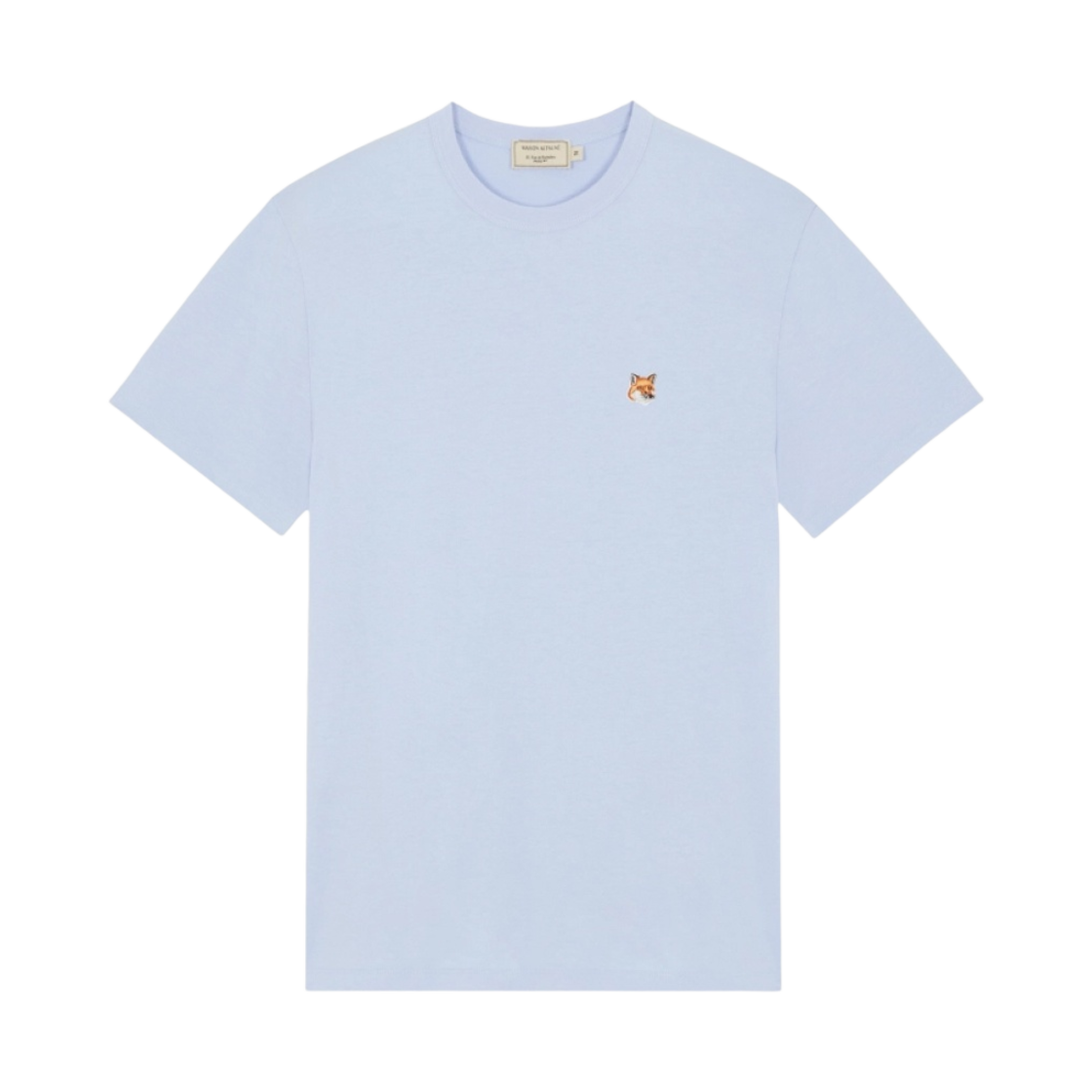 메종 키츠네 폭스 헤드 패치 클래식 티셔츠 라이트 블루(Maison Kitsune Fox Head Patch Classic T-Shirt Light Blue) - 1