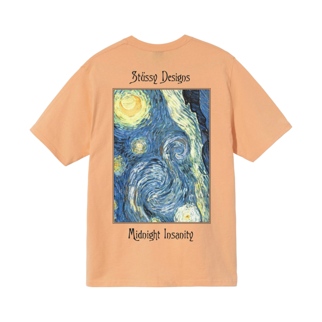 스투시 미드나잇 인세니티 티셔츠 피치(Stussy Midnight Insanity T-Shirt Peach) - 1
