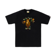 BAPE ABC Camo College Milo T-Shirt Black Green