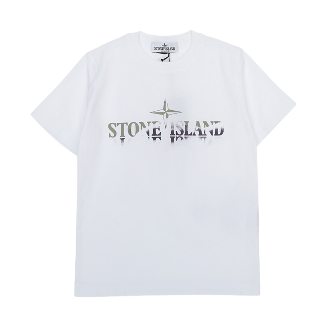 K1S1621000-10S0150-V0001 (Kids) Stone Island 2100010 Short Sleeve T-Shirt White - 25SS