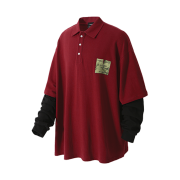 ROARINGRAD Layred PK Long Sleeve Burgundy