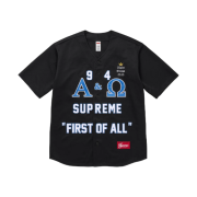 Supreme Alpha Omega Baseball Jersey Black - 24FW