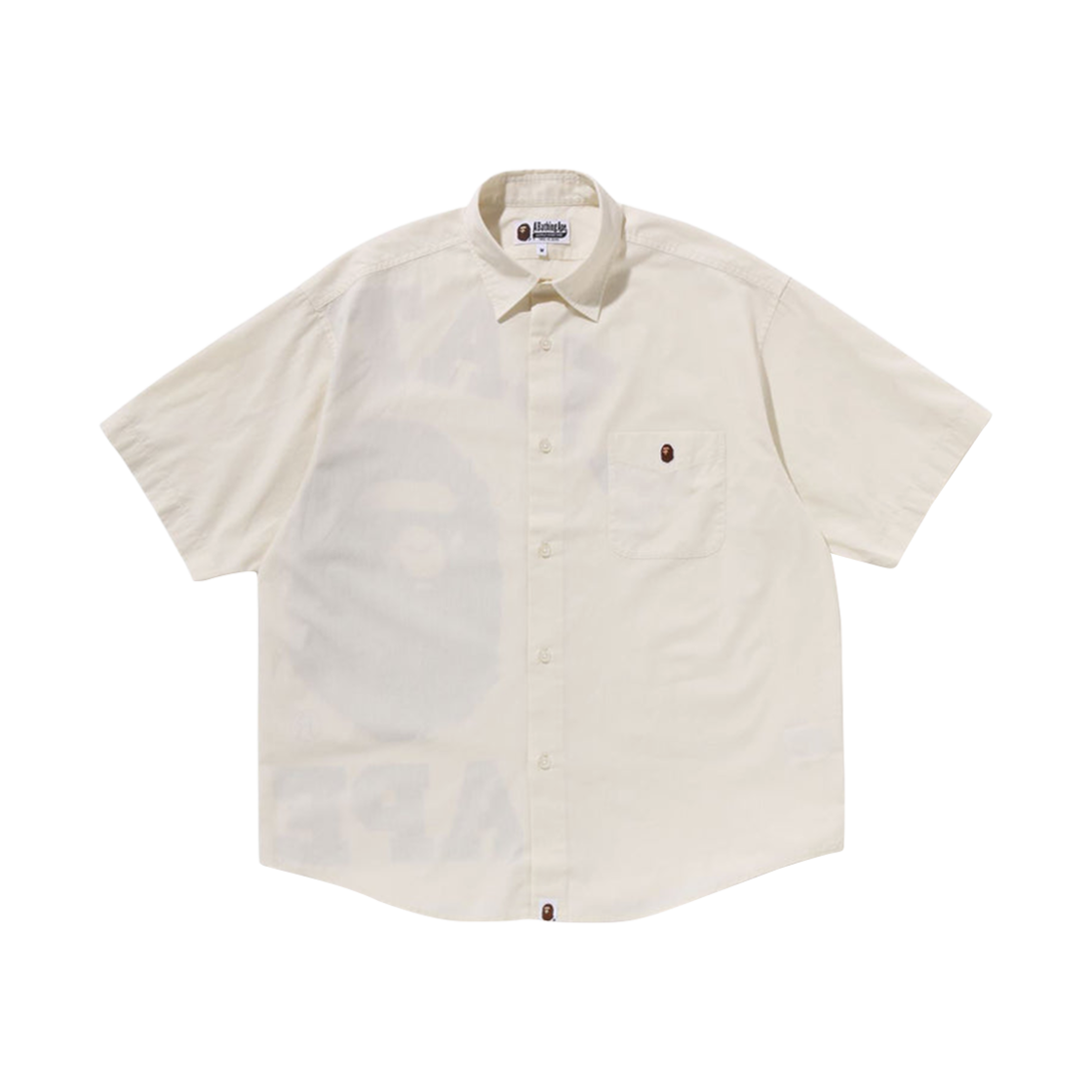 베이프 빅 컬리지 셔츠 화이트