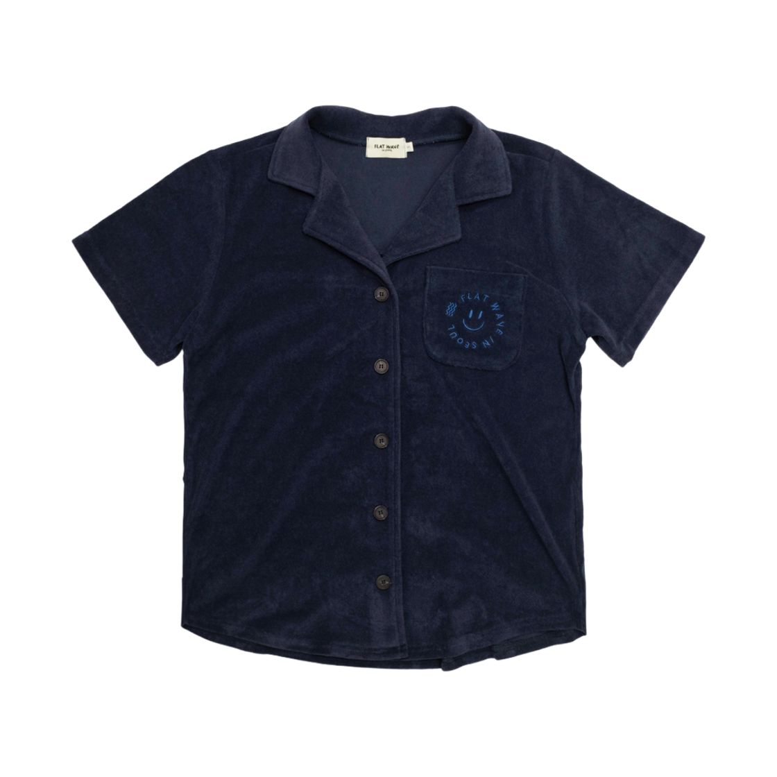 플랫웨이브 토위 테리 셔츠 네이비