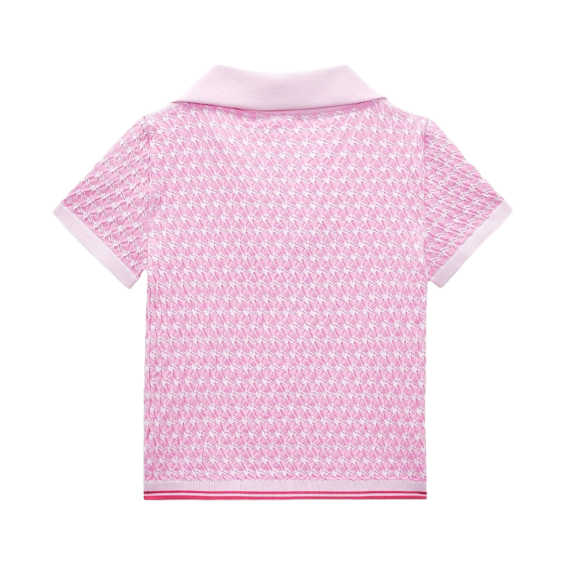 (W) 자라 x 바비 매텔 자카드 탑 핑크 화이트((W) Zara x Barbie Mattel Jacquard Top Pink White) - 2