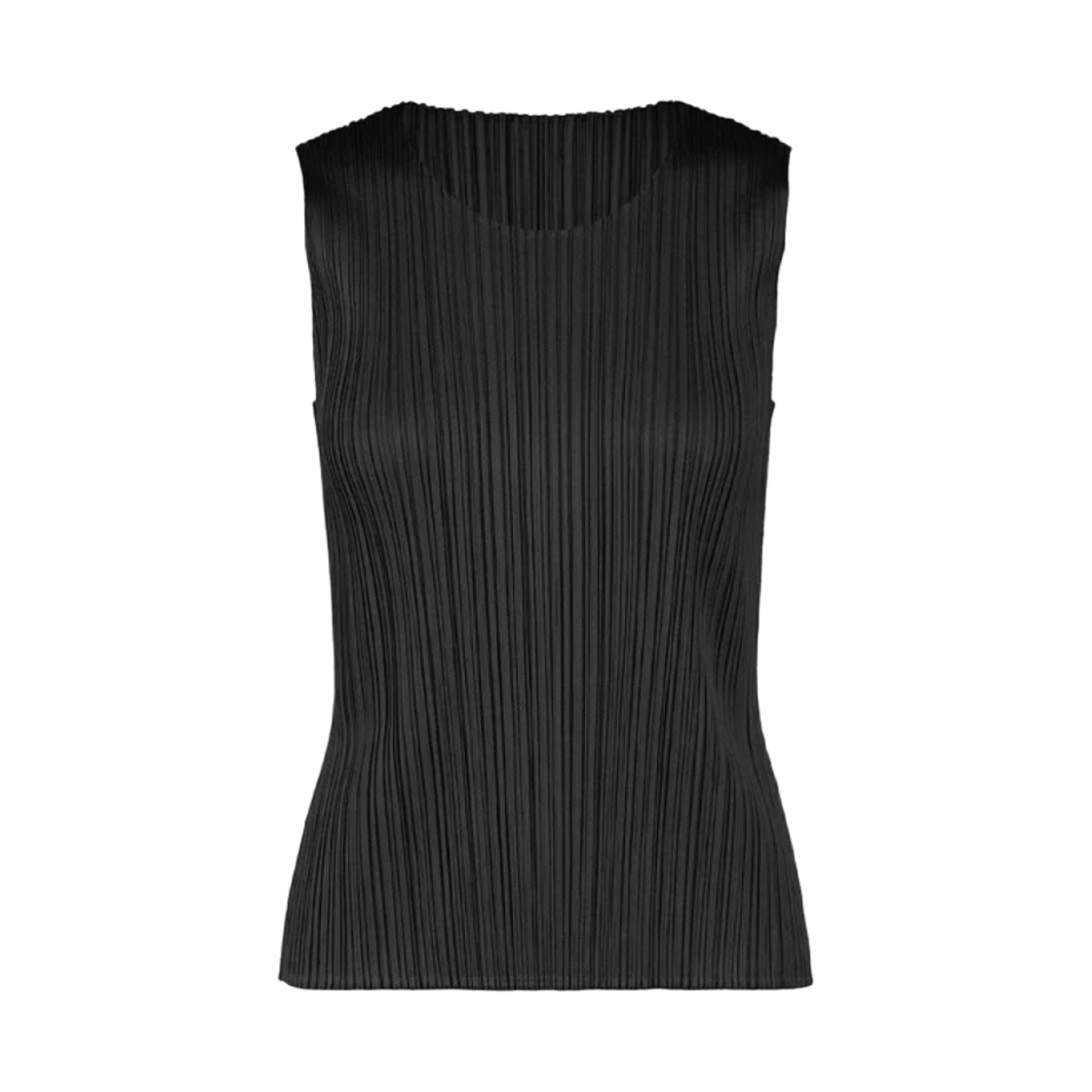 (W) 플리츠 플리즈 이세이 미야케 베이직 탱크탑 블랙((W) Pleats Please Issey Miyake Basics Tack Top Black)