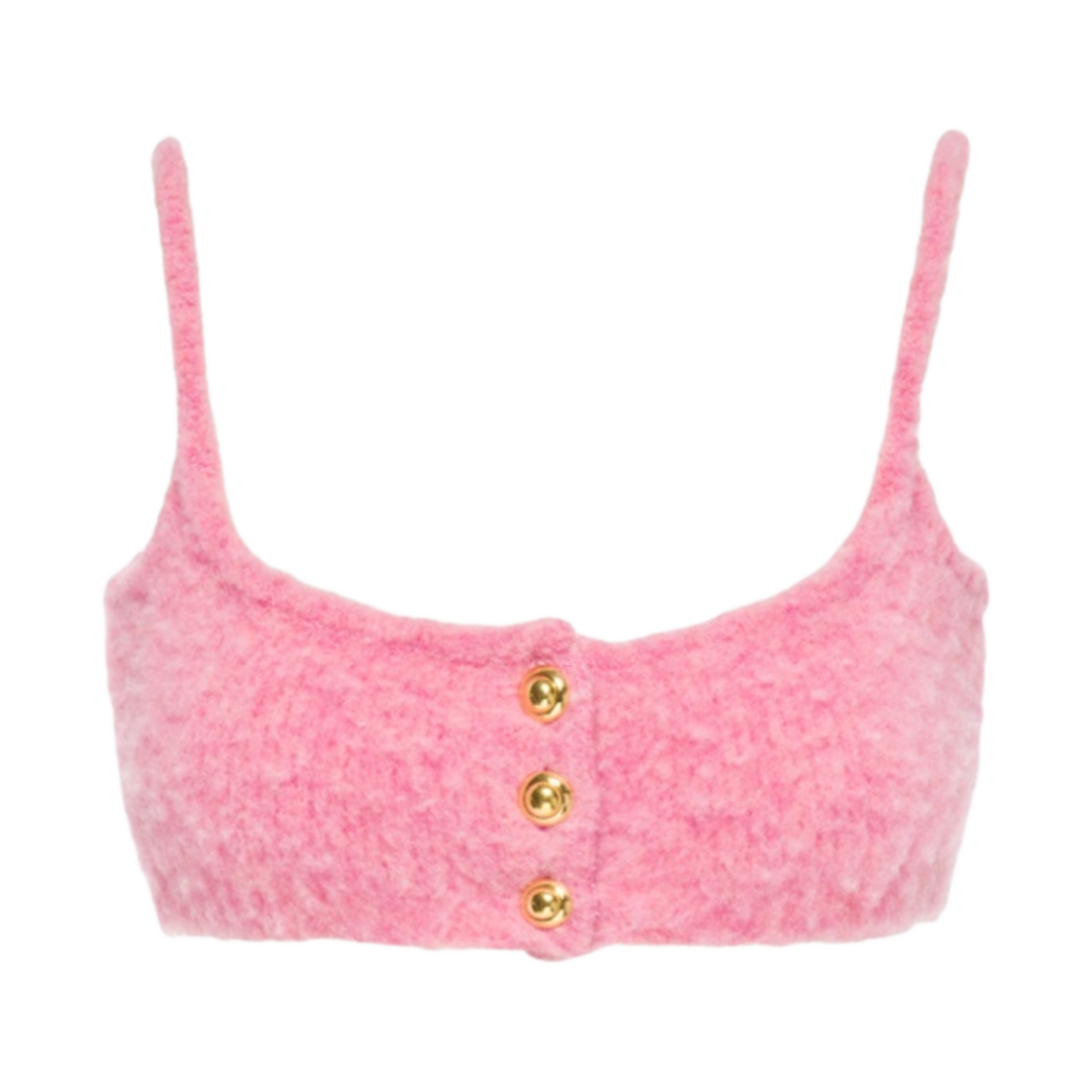 (W) 미우 미우 부클레 탑 핑크((W) Miu Miu Boucle Top Pink) - 1