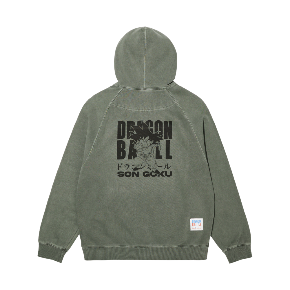 드래곤볼 그래픽 후드집업 손오공 카키(DB Graphic Zip-Up Hoodie Goku Khaki)