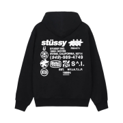 Stussy DNA Zip Hoodie Black