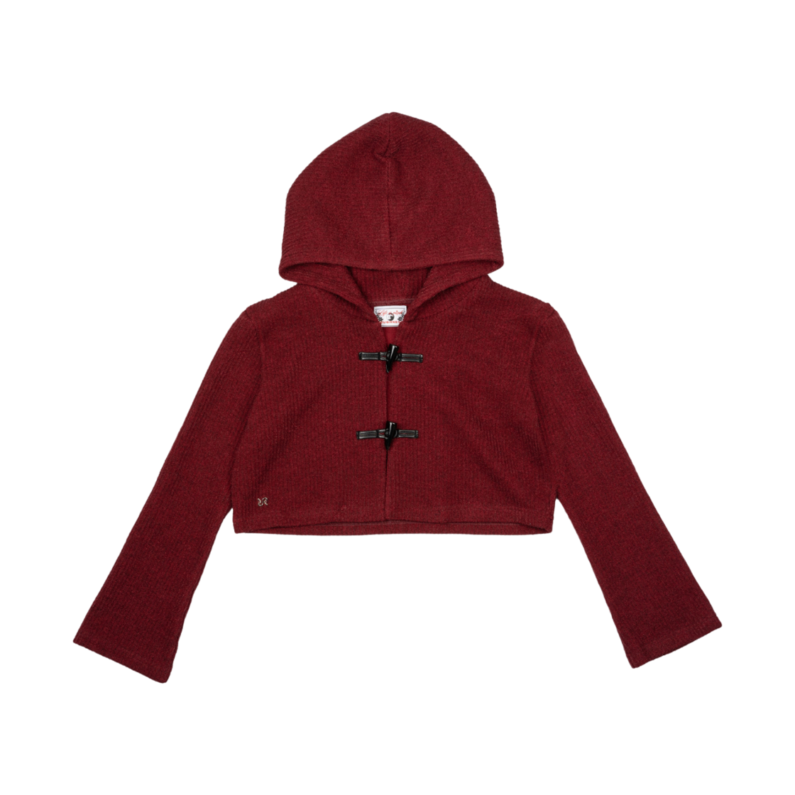 러프넥 니트 숏 가디건 레드(Roughneck Knit Short Cardigan Red)