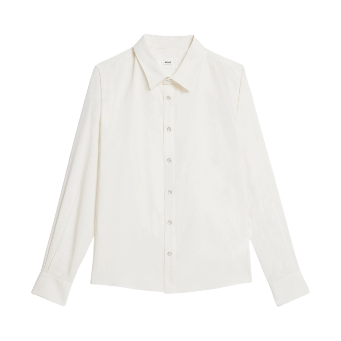 HSH117-VI0003-168 AMI Western Shirt Natural White
