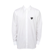 Play Comme Des Garcons Black Heart Classic Shirt White