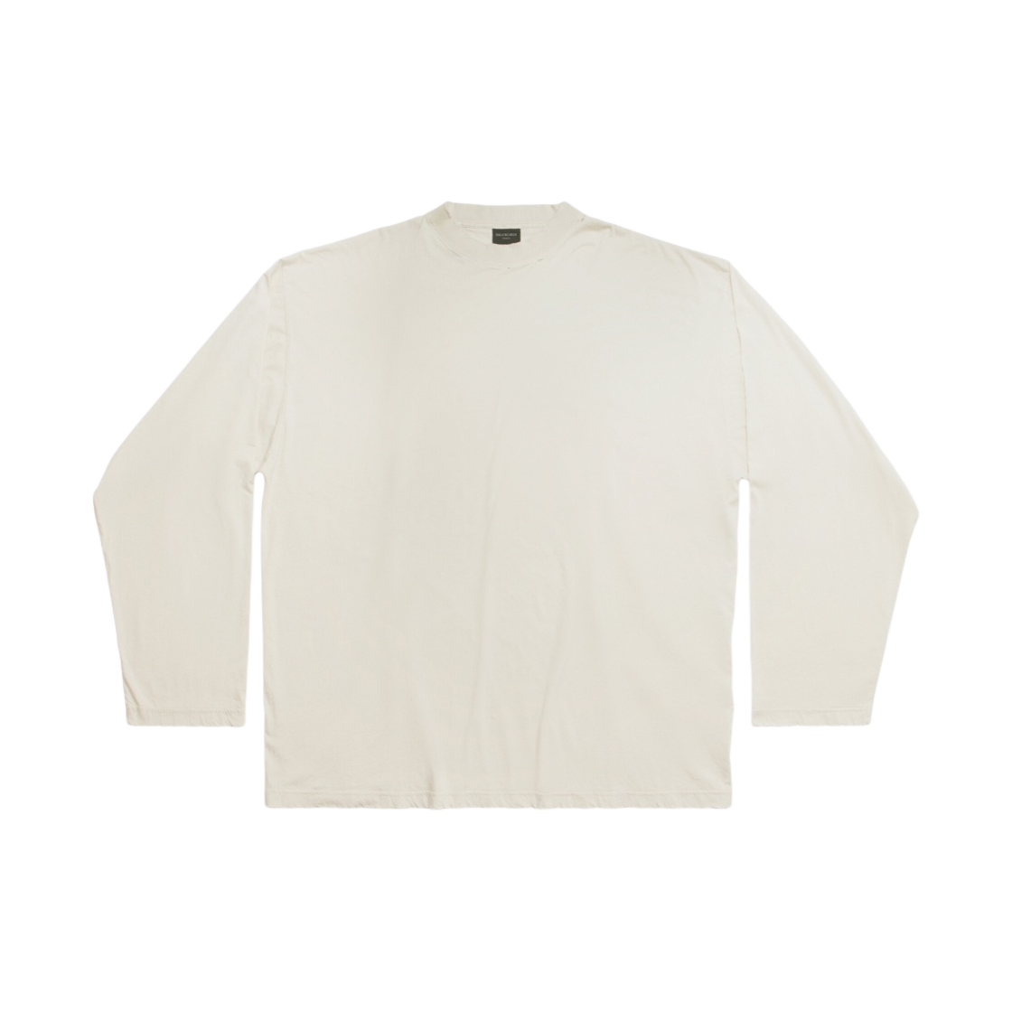 발렌시아가 롱 슬리브 티셔츠 오버사이즈 오프 화이트(Balenciaga Long Sleeve T-Shirt Oversized Off White) - 2