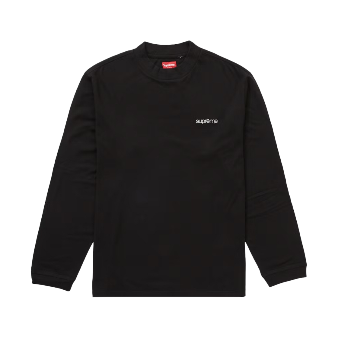 슈프림 모크넥 롱슬리브 탑 블랙