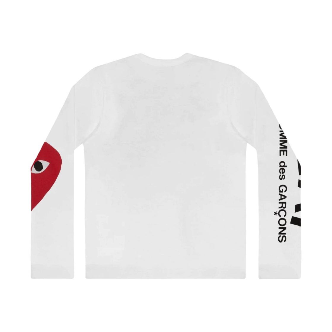 (W) 플레이 꼼데가르송 빅 하트 롱슬리브 티셔츠 화이트((W) Play Comme des Garcons Big Heart LS T-Shirt White) - 2