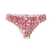 (W) Miu Miu Embroidered Silk and Wool Panties Opal