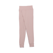(W) Nike Yoga Luxe Fuzzy Ribbed Pants Pink Oxford - Asia