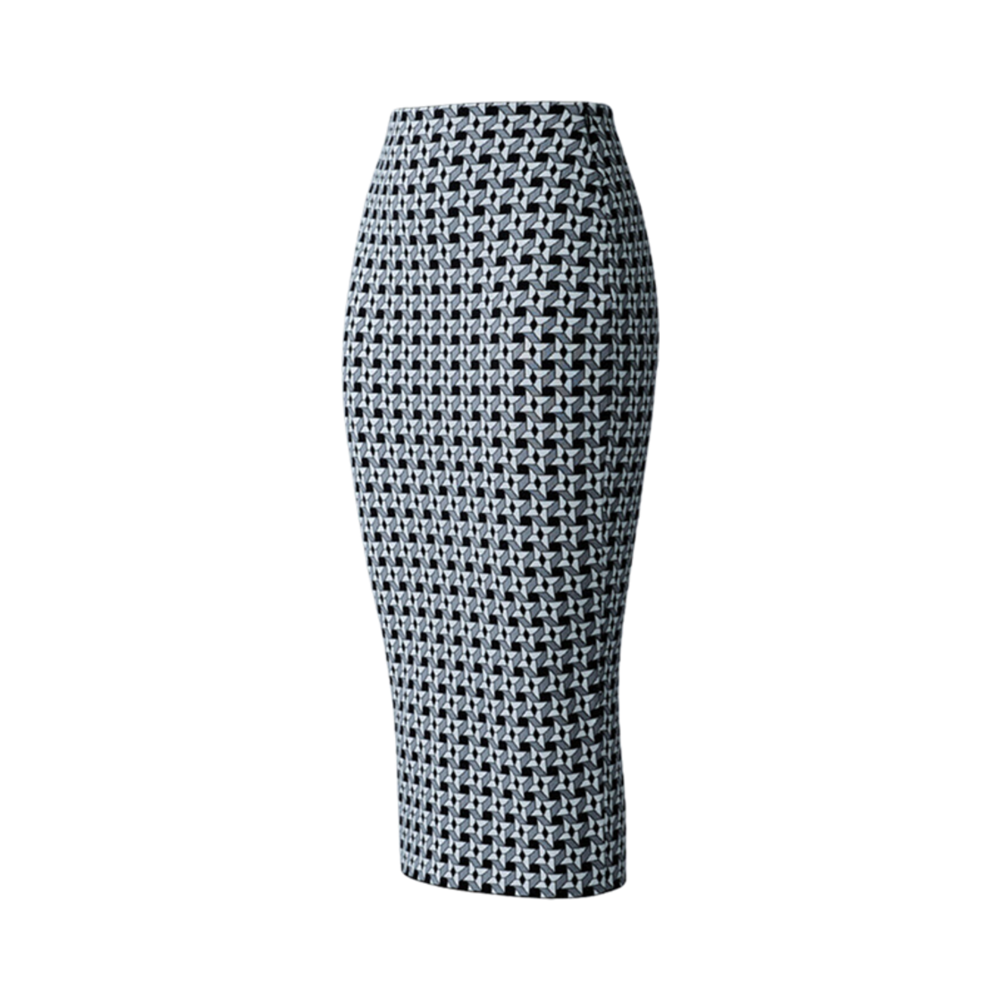 (W) 맥카지 위노나-GEO 지오메트리컬 자카드 펜슬 스커트 블랙((W) Mackage Wynona-GEO Geometrical Jacquard Pencil Skirt Black)