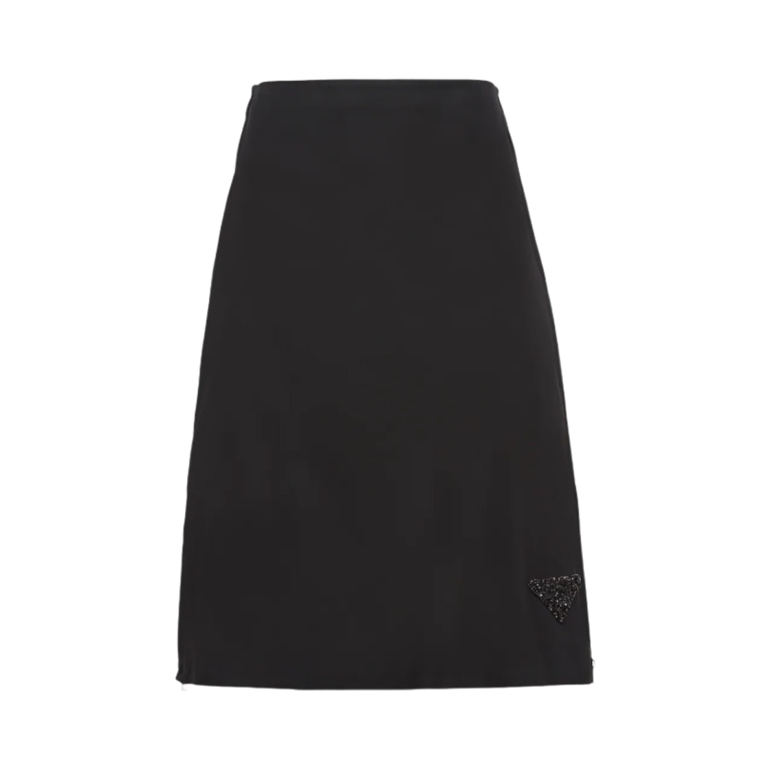 (W) 프라다 리나일론 스커트 블랙((W) Prada Re-Nylon Skirt Black) - 1