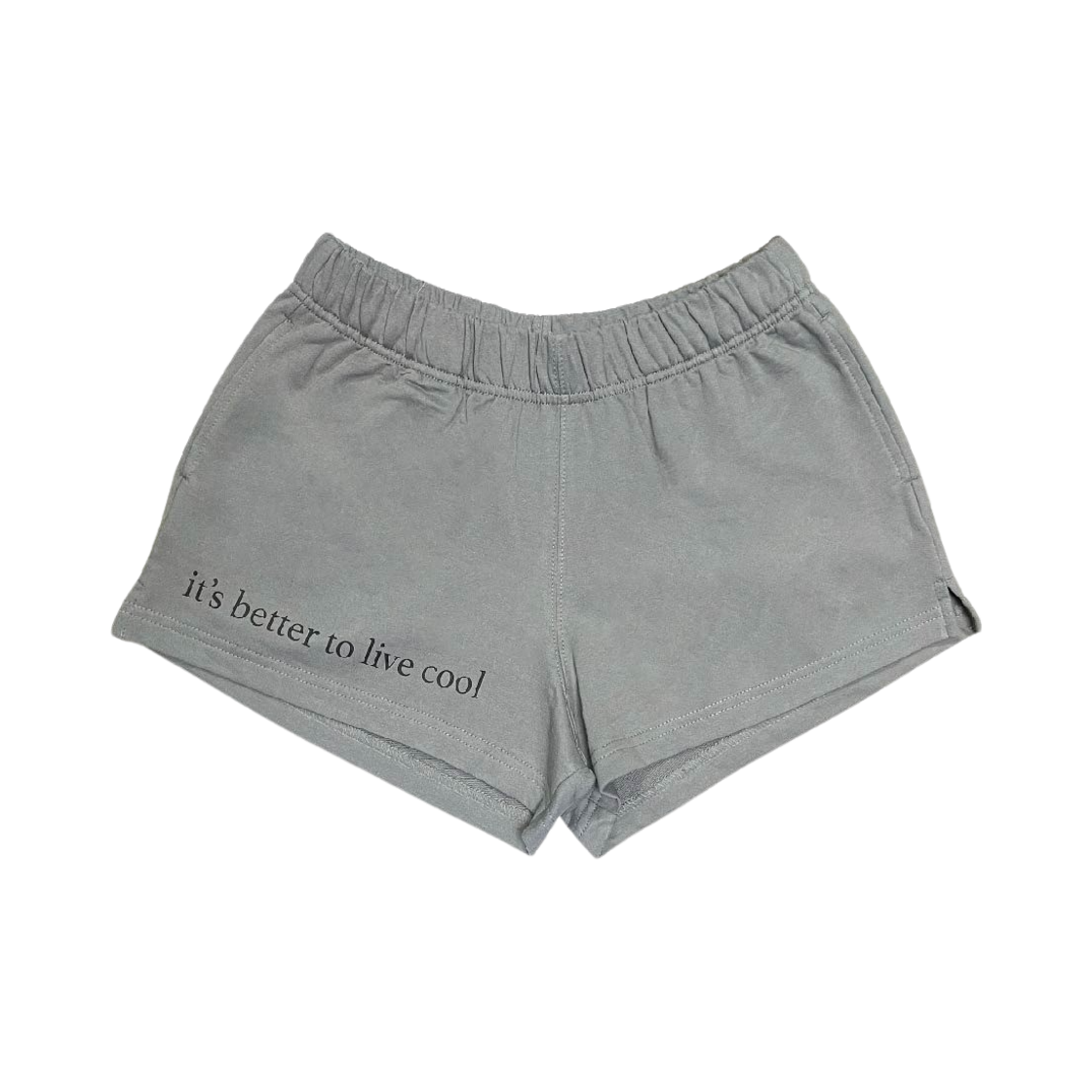 300012 Mosquito Murderers It's Better To Live Cool Mini Shorts Grey